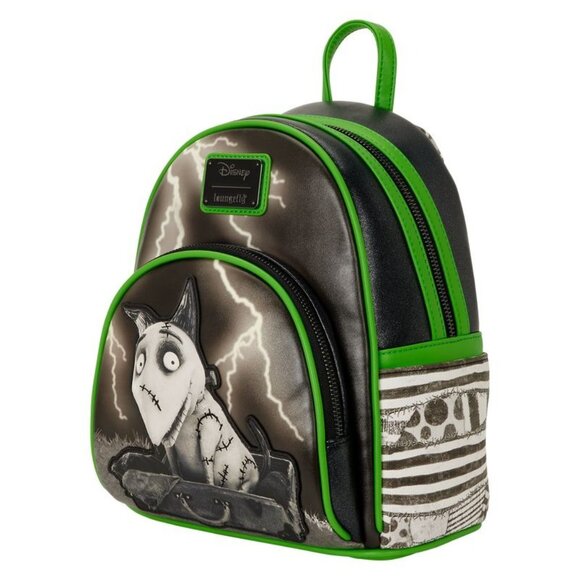 NWT Disney Loungefly Frankenweenie Glow-in Dark Mini Backpack - Picture 3 of 5